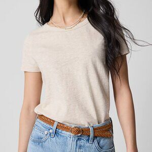 NEW NWT J. Crew Factory girlfriend crewneck tee Color: Hthr Oatmeal